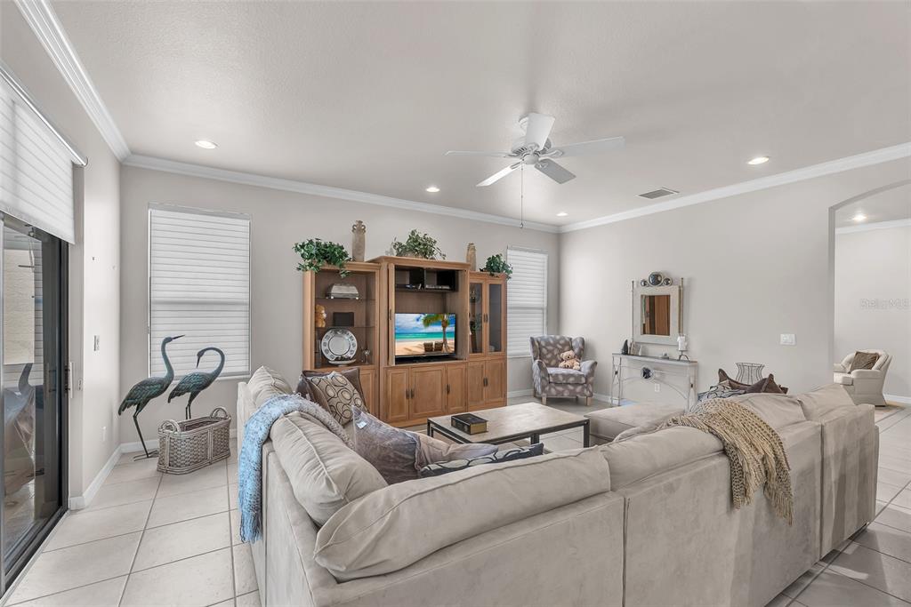 321 Silver Falls Drive Apollo Beach, FL 33572 - Photo 10 of 51 a living room with furniture and a lamp