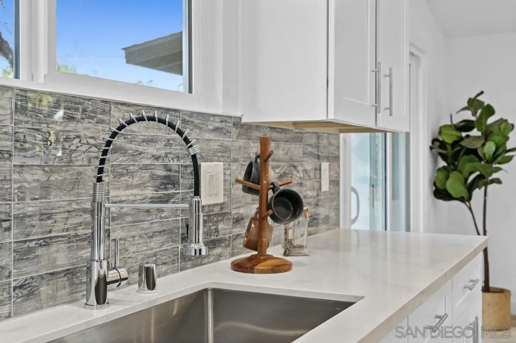 13746 Frame Road Poway, CA 92064 - Photo 21 of 35 a kitchen with a sink and a potted plant on the granite counter