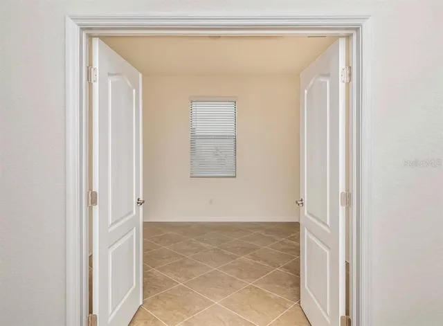 a view of an empty room