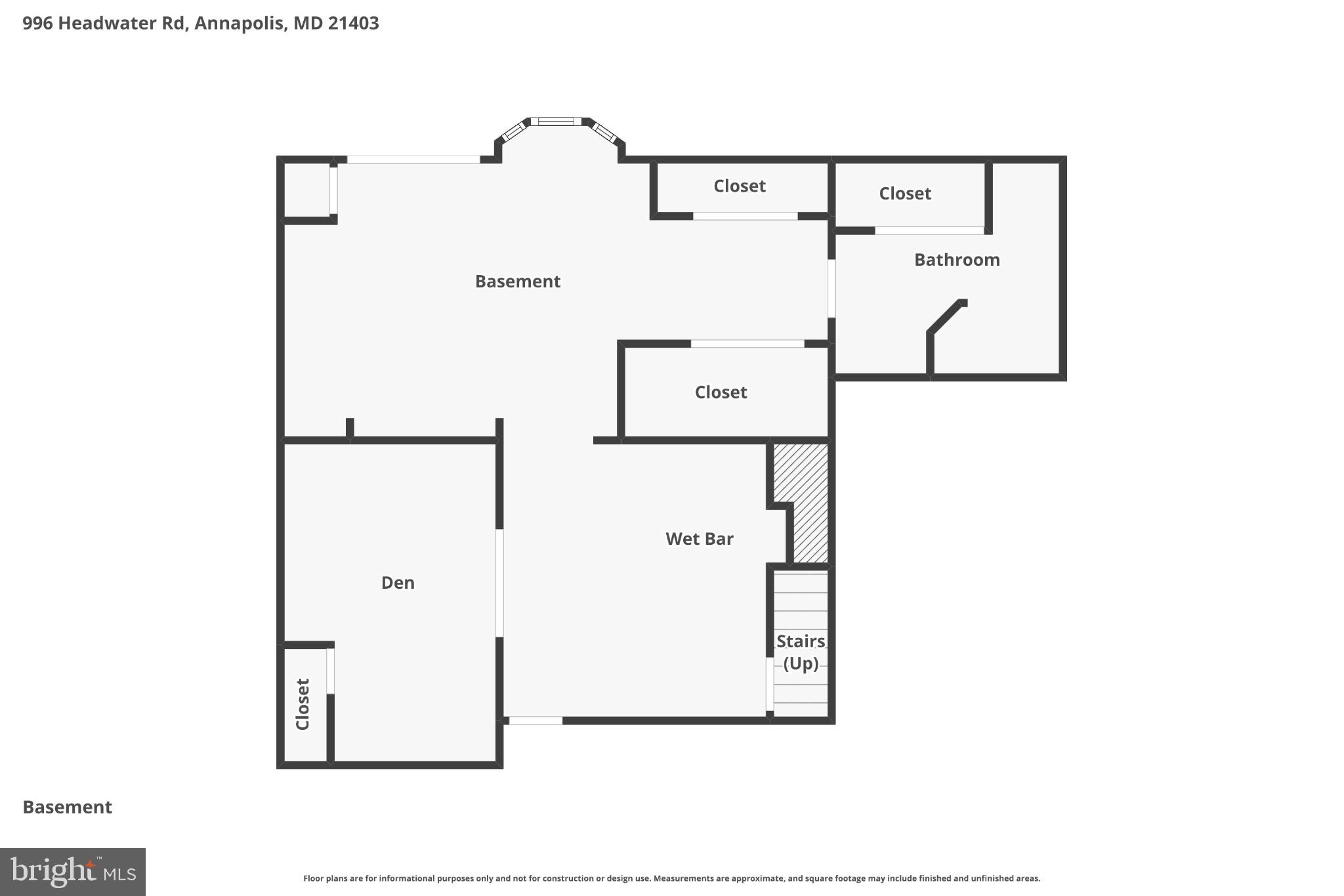 996 Headwater Road Annapolis, MD 21403 - Photo 57 of 59 Spacious basement layout with wet bar.