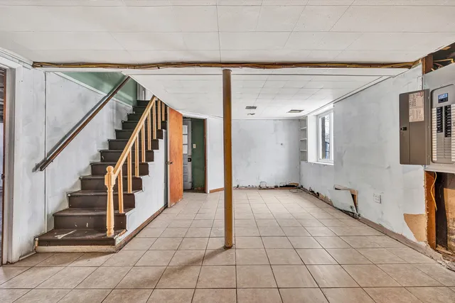 a view of an entryway with window