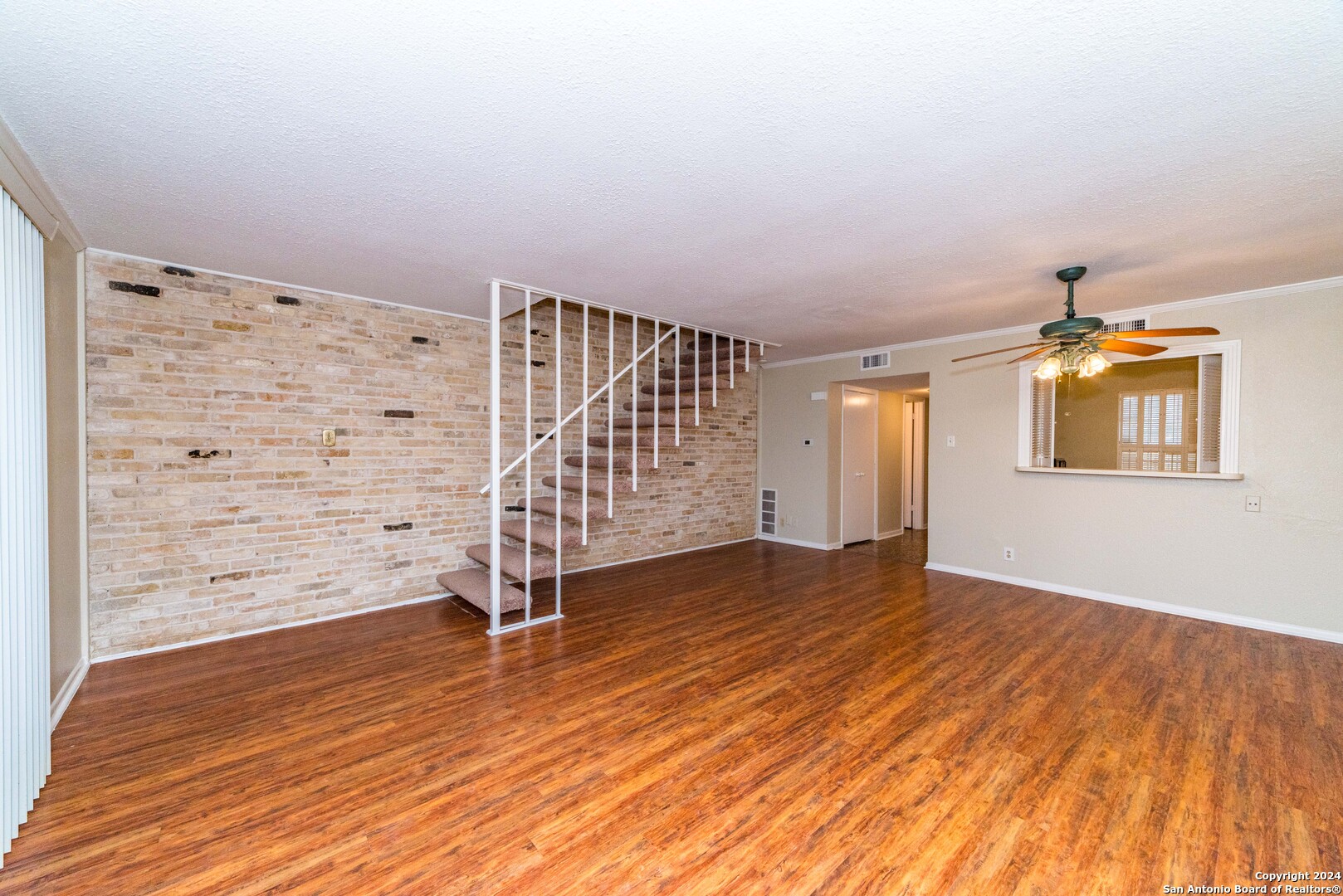 wooden floor in an empty room