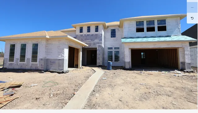 a large house with a outdoor space