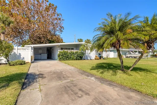 a house with palm tree in front of it