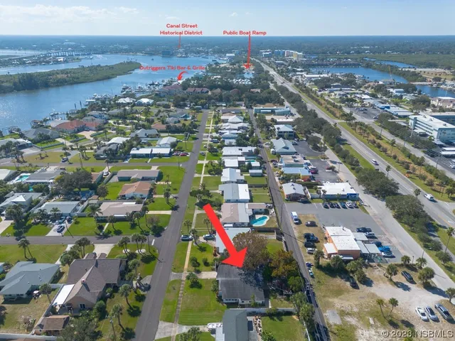 an aerial view of city