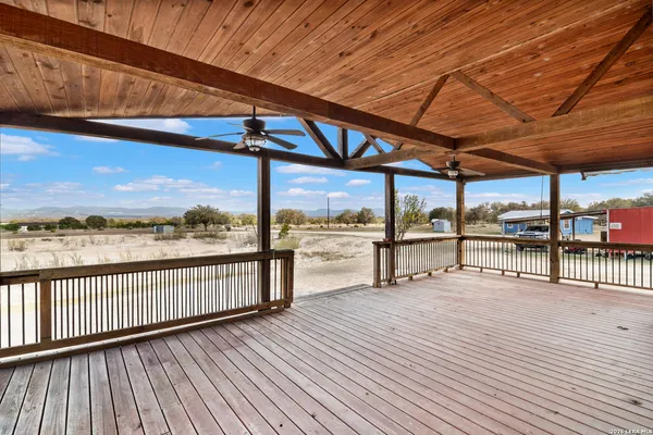 a view of a roof deck