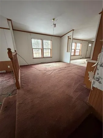 a view of livingroom with hardwood and window