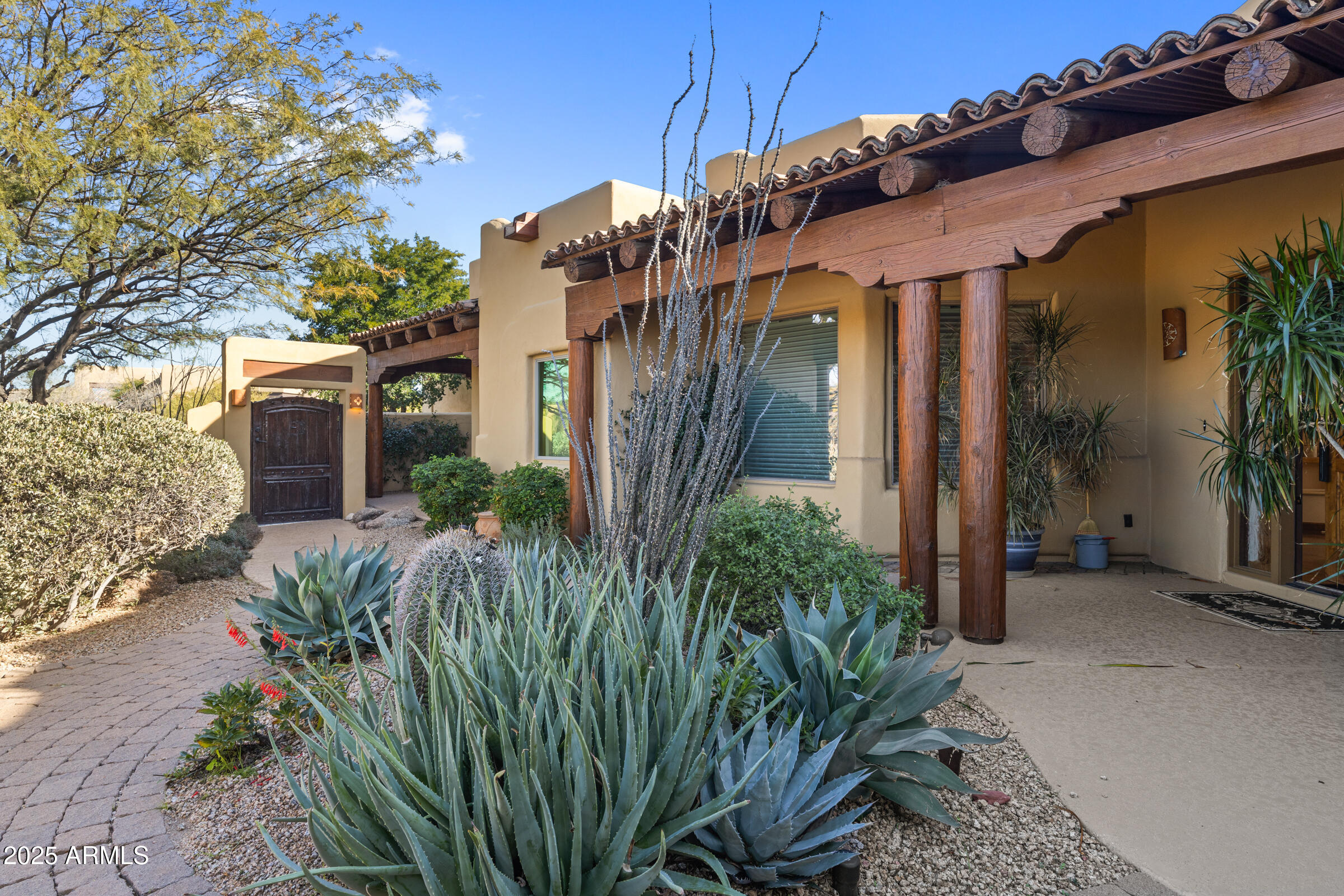 36663 Wild Flower Road Carefree, AZ 85377 - Photo 13 of 79 a view of a potted plants in front of a house