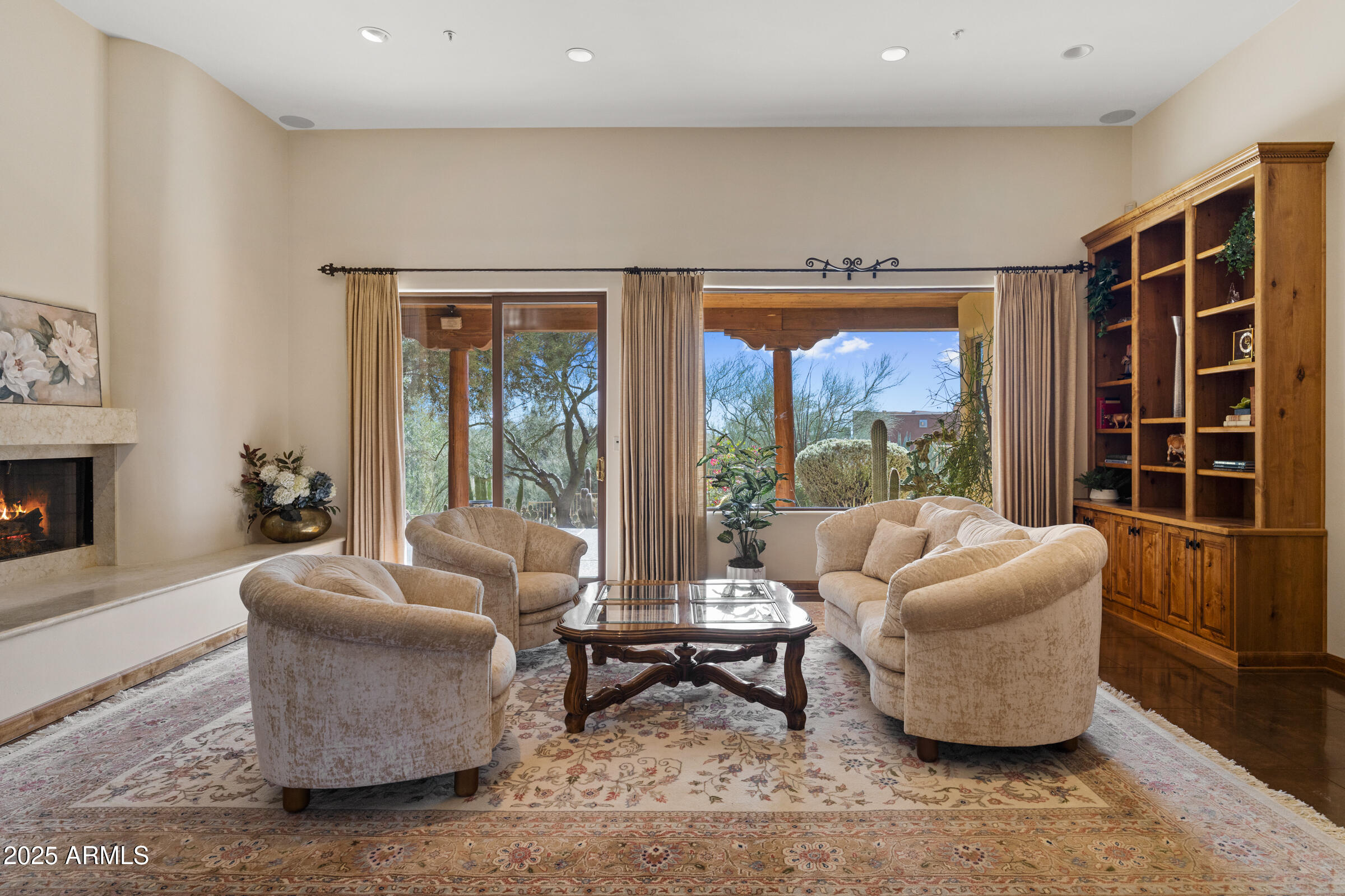 36663 Wild Flower Road Carefree, AZ 85377 - Photo 15 of 79 a living room with furniture and a large window