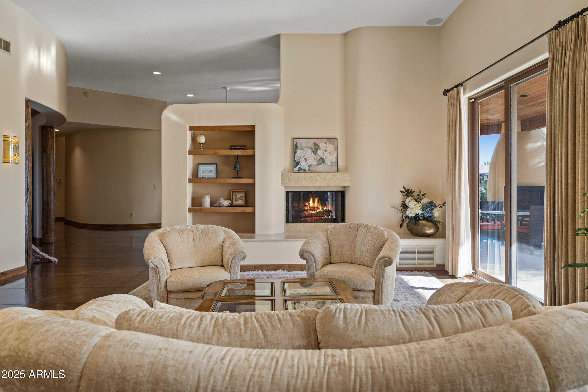 36663 Wild Flower Road Carefree, AZ 85377 - Photo 18 of 79 a living room with furniture and a large window