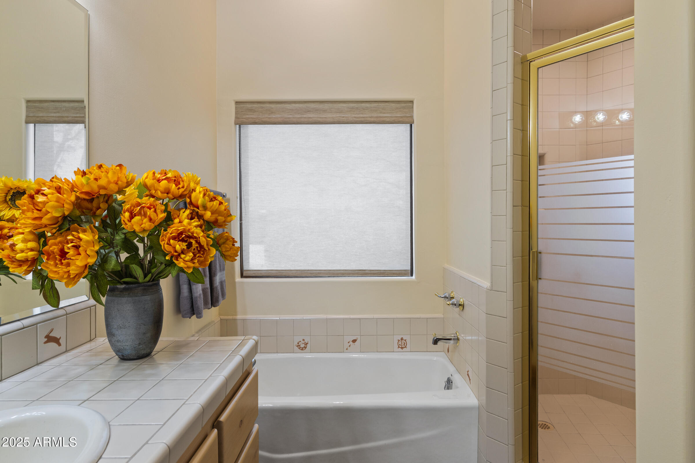 36663 Wild Flower Road Carefree, AZ 85377 - Photo 39 of 79 a bathroom with a bathtub and a shower