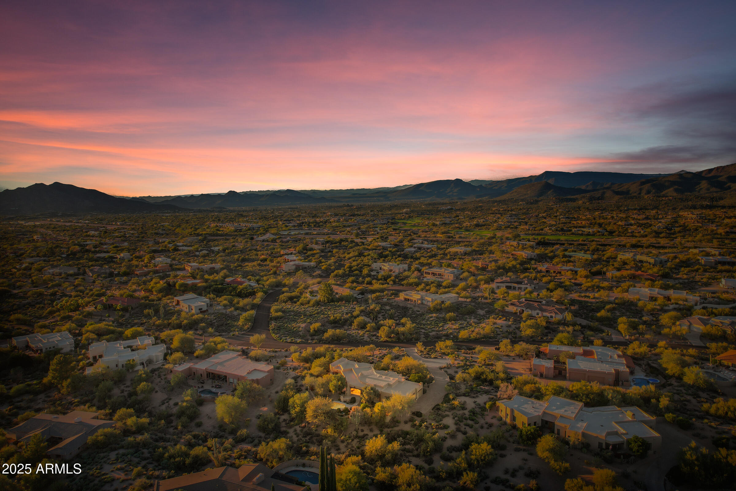 36663 Wild Flower Road Carefree, AZ 85377 - Photo 6 of 79 a view of a city with lush green forest