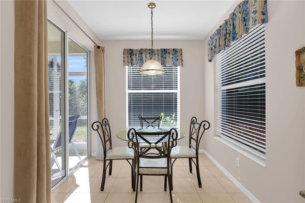 1435 Tiffany Lane, Unit 302 Naples, FL 34105 - Photo 13 of 36 a dining room with furniture and window