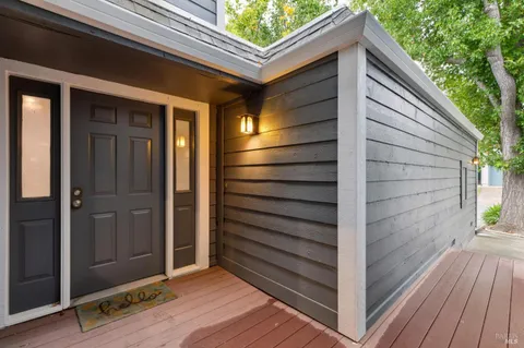 a view of outdoor space and deck