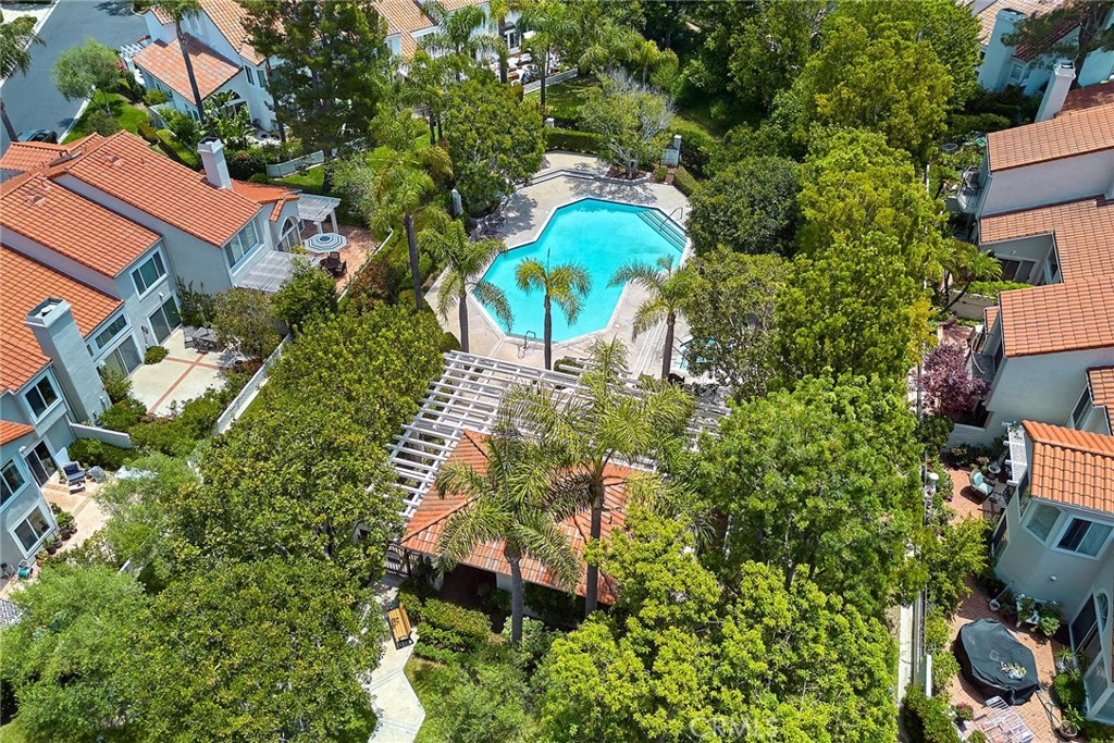 9 La Quinta Irvine, CA 92612 - Photo 33 of 39 an aerial view of a house with a yard and swimming pool