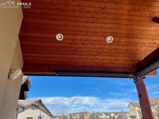 10625 Slumber Ridge Way Colorado Springs, CO 80908 - Photo 30 of 36 tongue and groove pergola with lighting