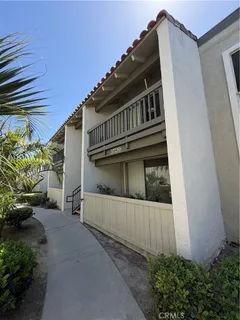 a view of a house with a balcony