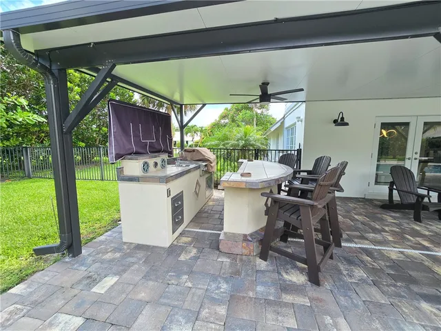 a outdoor space view with a sitting space