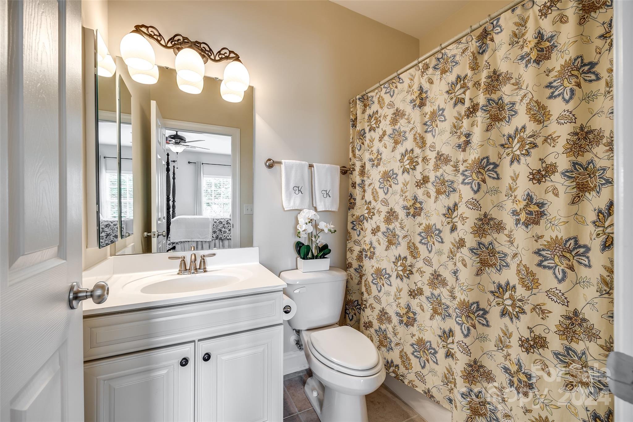 352 Calming Way Tega Cay, SC 29708 - Photo 30 of 48 a bathroom with a sink toilet and mirror