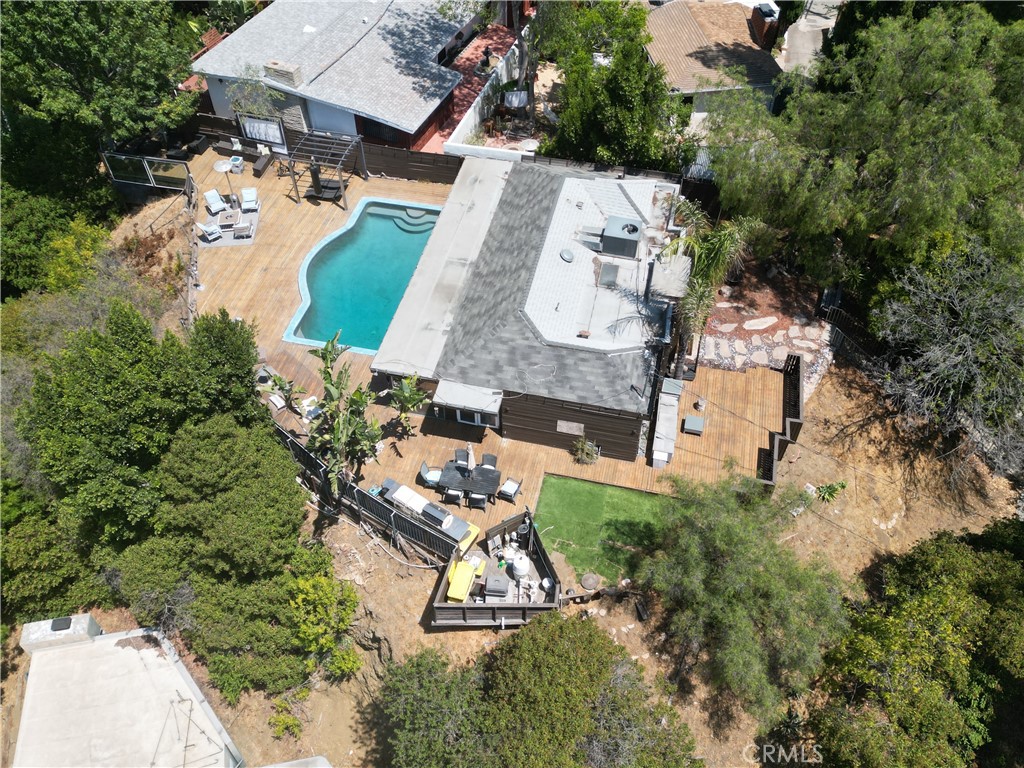 7241 Woodrow Wilson Drive Los Angeles, CA 90068 - Photo 39 of 43 an aerial view of a house with outdoor space
