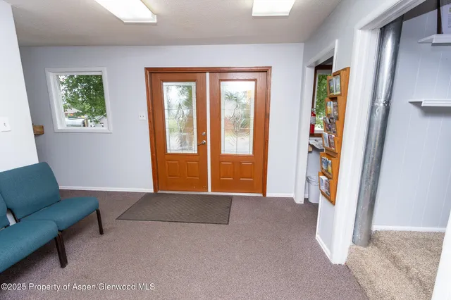a view of livingroom with furniture and windows