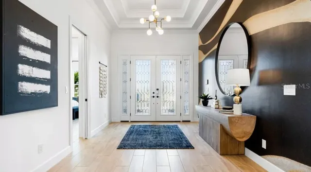 a view of entryway with a front door