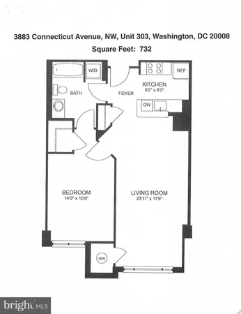$419,900 | 3883 Connecticut Avenue Northwest, Unit 303, Washington, DC 20008
