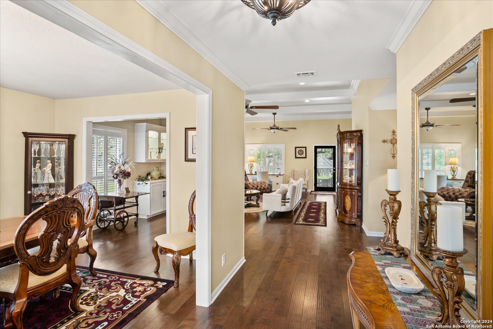 29715 Windchime Hill Fair Oaks Ranch, TX 78015 - Photo 12 of 50 a living room with furniture and wooden floor