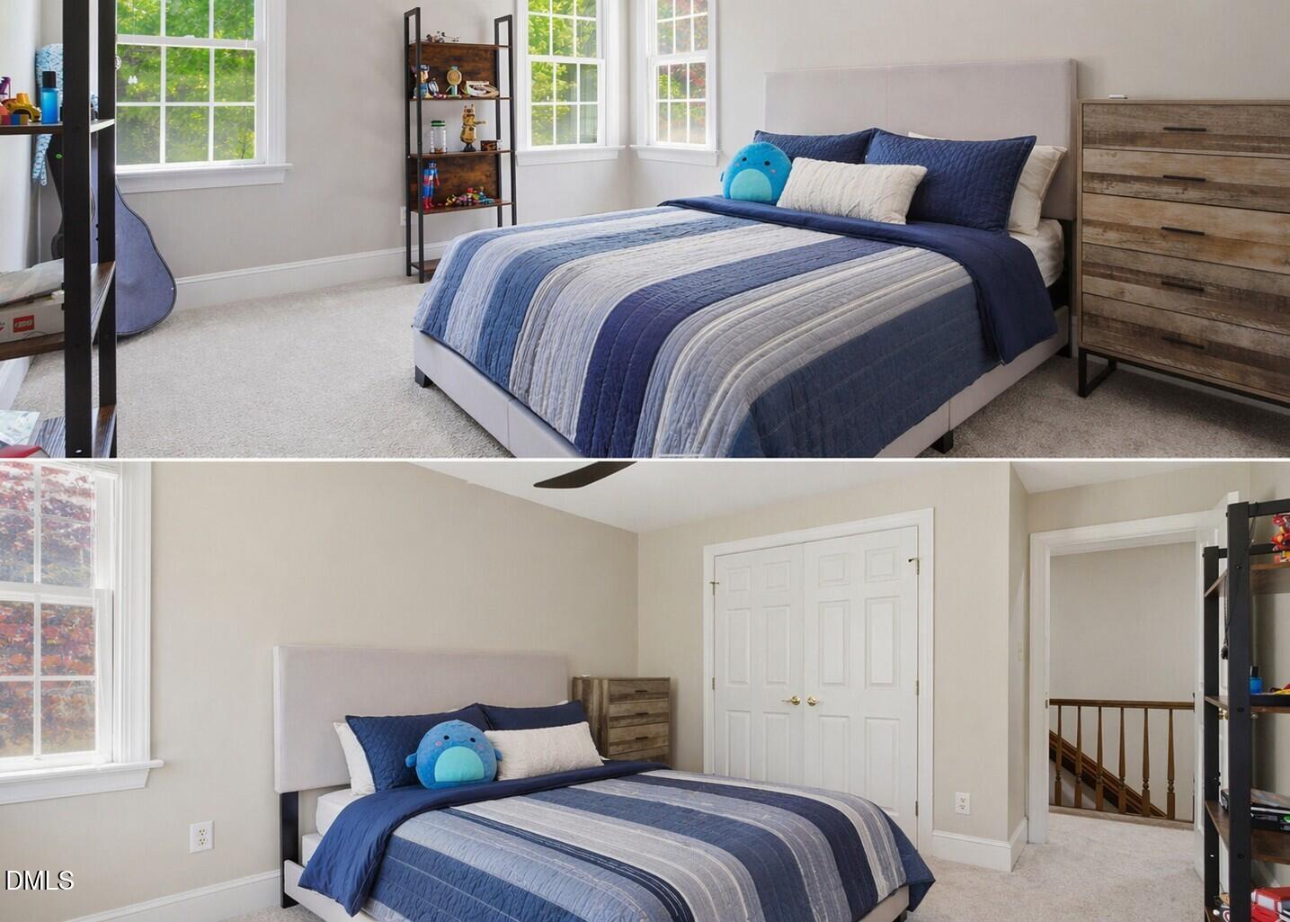 5416 Pulley Town Road Zebulon, NC 27597 - Photo 30 of 74 a bedroom with a bed and a window with outer view