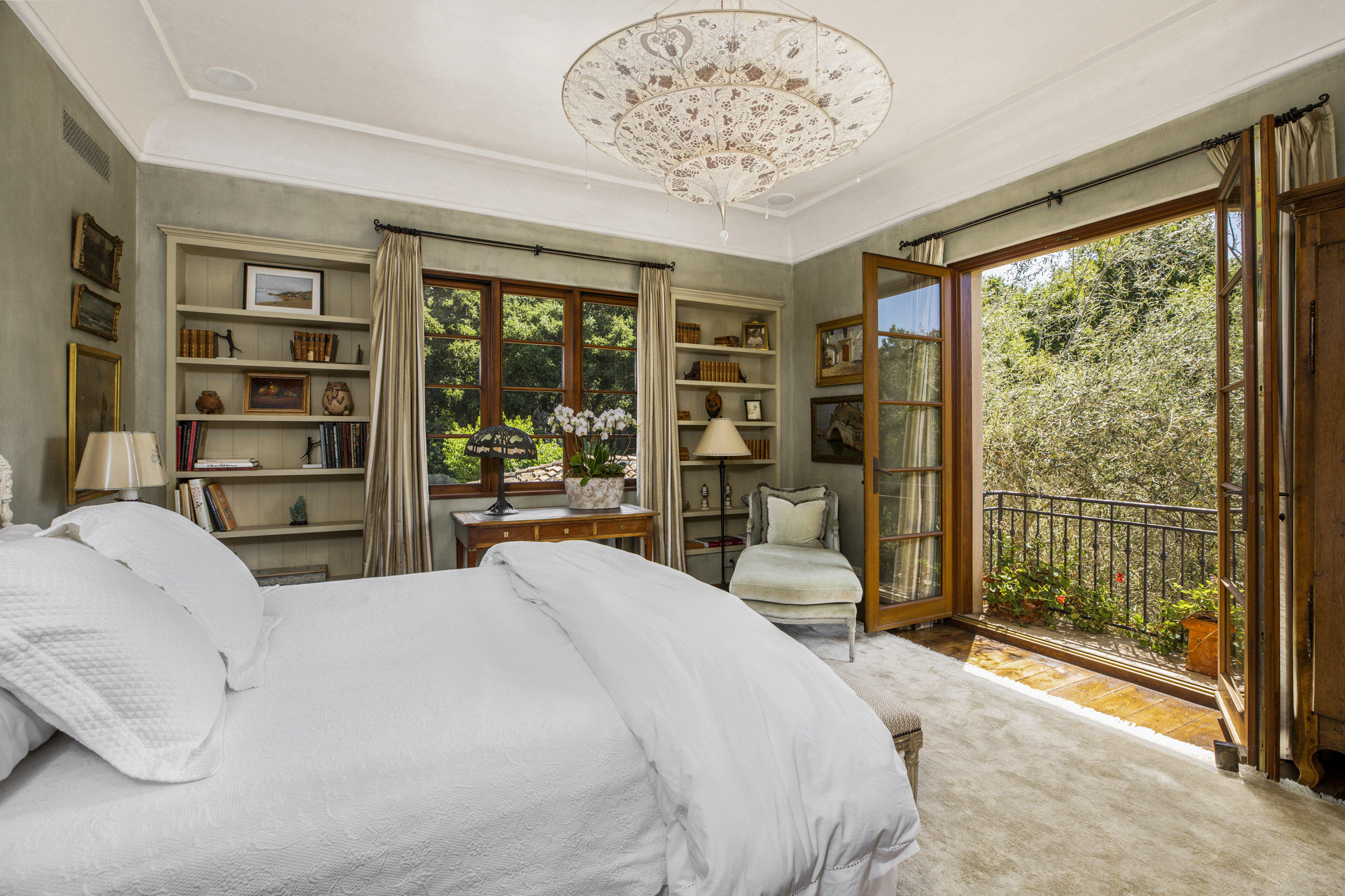 854 Rockbridge Road Santa Barbara, CA 93108 - Photo 14 of 34 a bedroom with a bed and a large window with the outer view