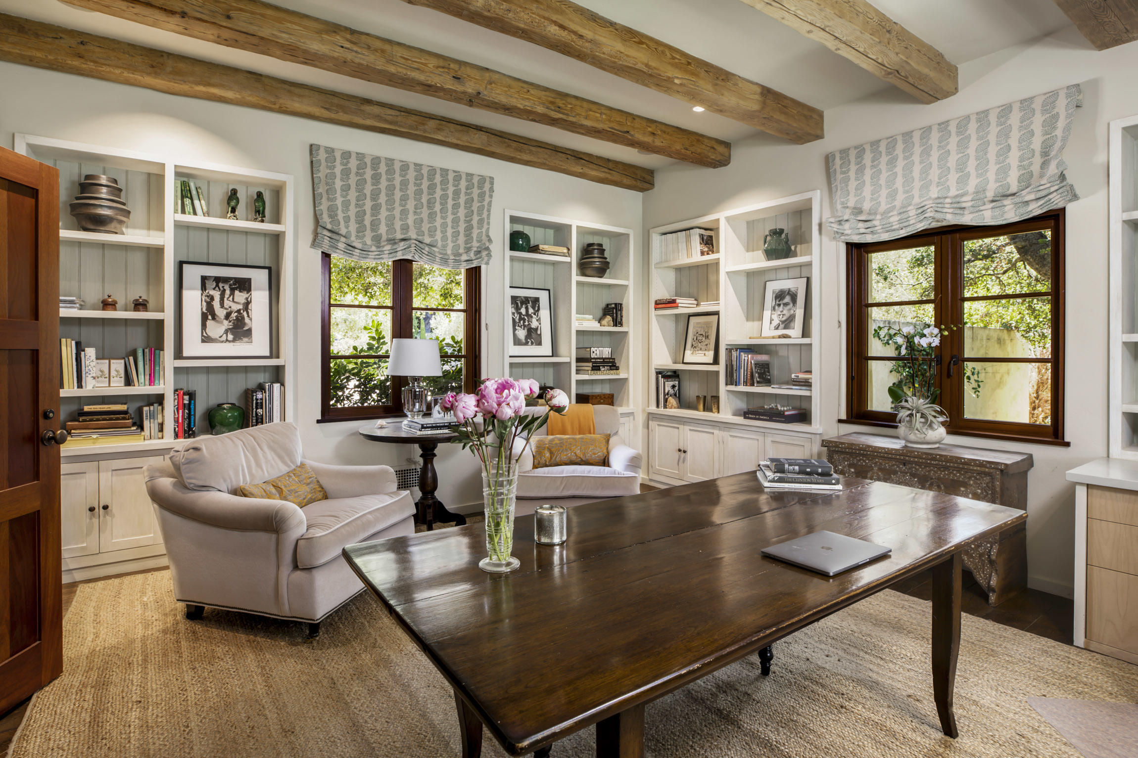854 Rockbridge Road Santa Barbara, CA 93108 - Photo 24 of 34 a living room with furniture and wooden floor