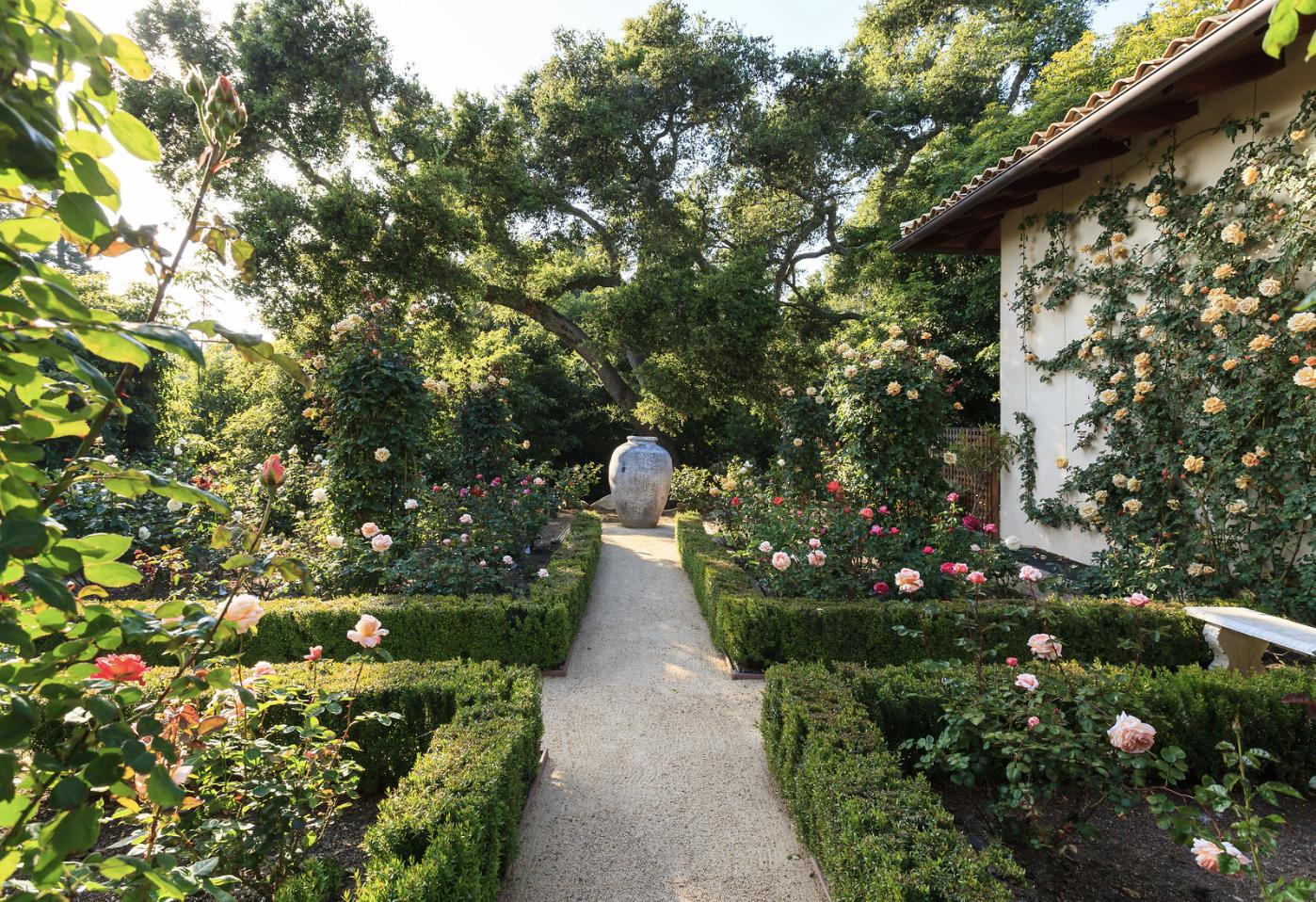 854 Rockbridge Road Santa Barbara, CA 93108 - Photo 28 of 34 a view of path in between the bunch of flowers and trees