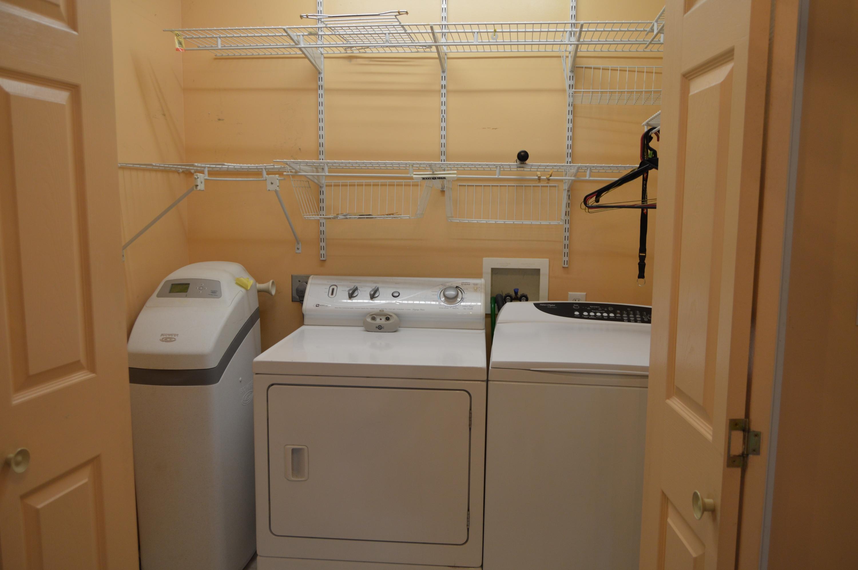 Laundry Closet & Water Softner