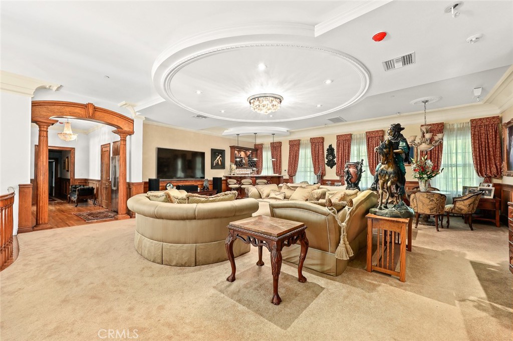 999 Rosalind Road San Marino, CA 91108 - Photo 30 of 70 a living room with furniture and a large window