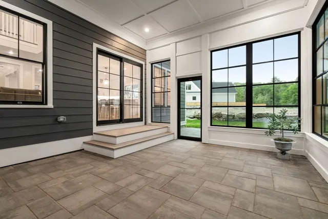 a view of an entryway with stairs