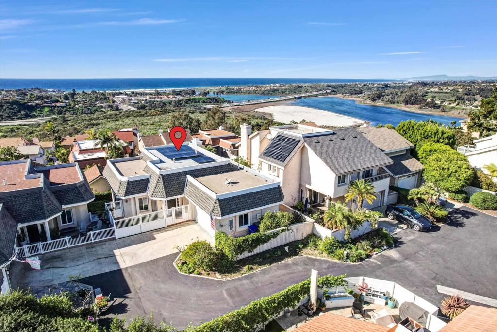 1760 Gascony Road Encinitas, CA 92024 - Photo 35 of 49 an aerial view of a house with a garden