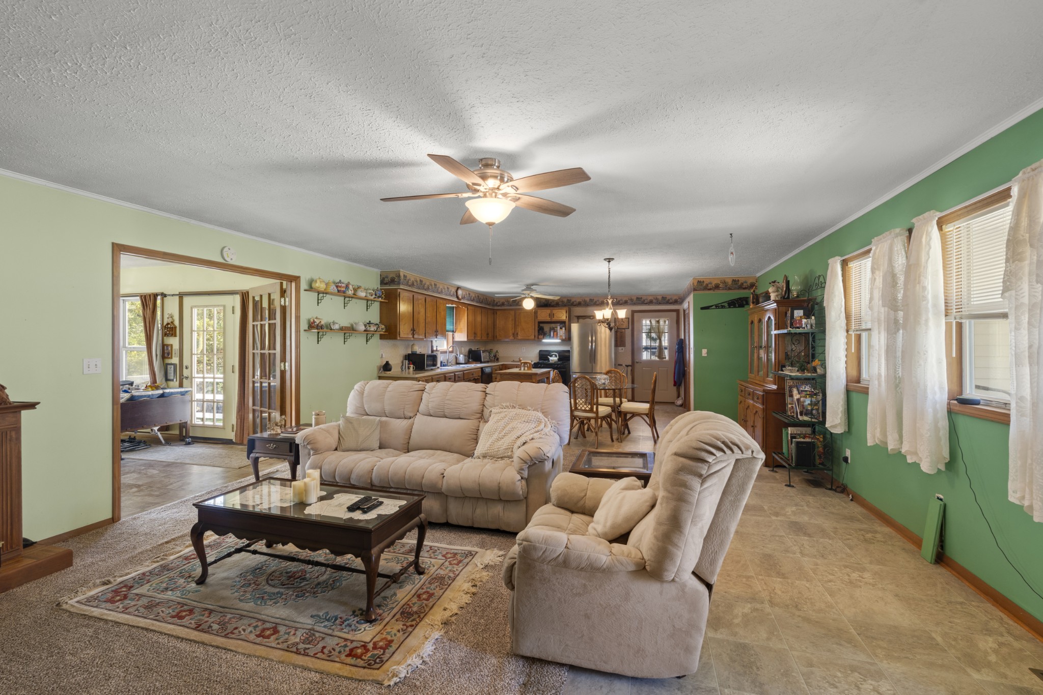 3859 Erin Road McEwen, TN 37101 - Photo 30 of 52 a living room with furniture and a large window with outer view