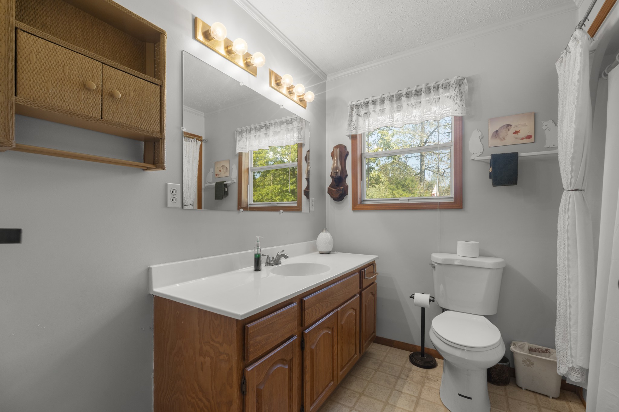 3859 Erin Road McEwen, TN 37101 - Photo 42 of 52 a bathroom with a toilet sink and mirror