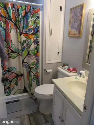 a bathroom with a toilet and a sink
