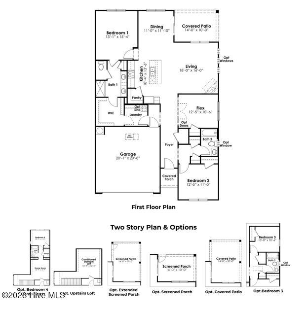 645 Bushy Trail Loop Southwest Supply, NC 28462 - Photo 24 of 24 Bristol floorplan with 2nd floor layout