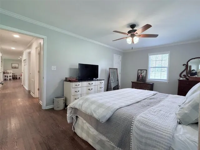 a view of a closet in a room