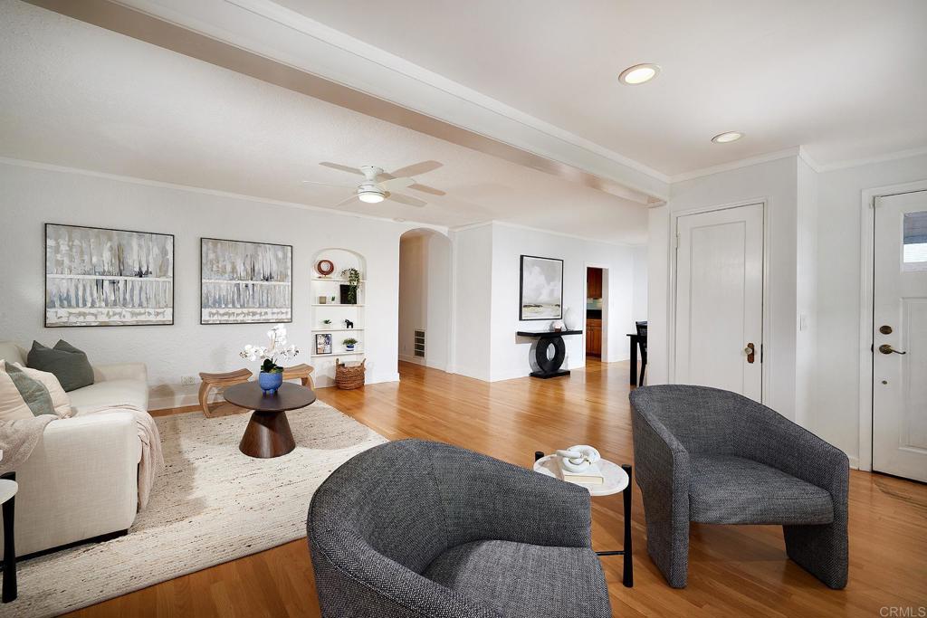 3252 Highland Drive Carlsbad, CA 92008 - Photo 12 of 55 a living room with furniture and wooden floor