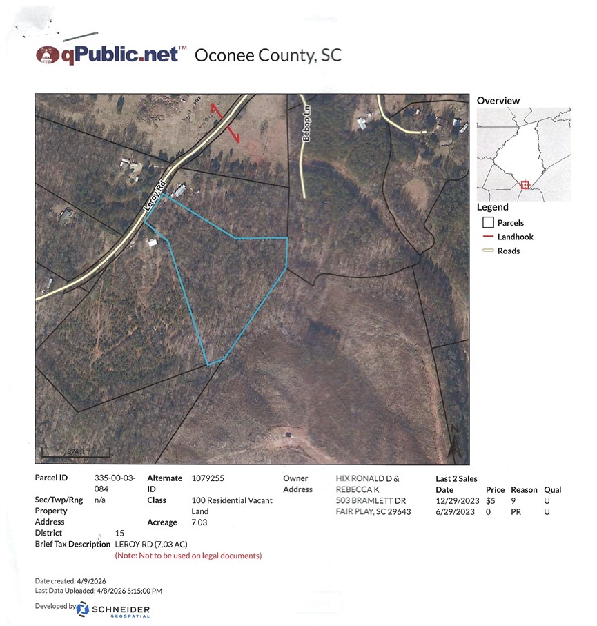7.03-acres Leroy Road Fair Play, SC 29643 - Photo 3 of 16 Gallery Image 3
