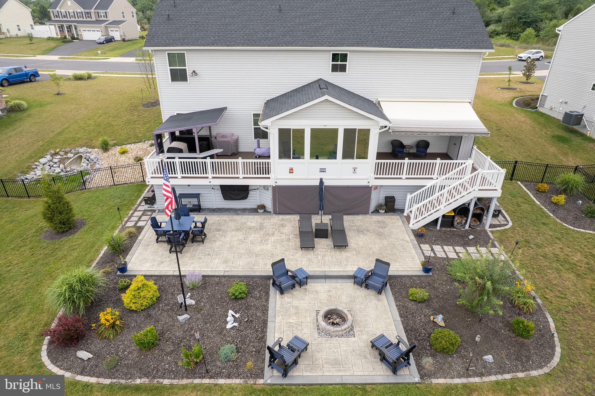109 Decatur Circle Stephens City, VA 22655 - Photo 12 of 79 Shows the Landscaping and Extensive 2 Tier PATIO