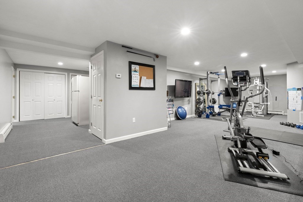 9 Powder House Lane Boxford, MA 01921 - Photo 39 of 42 a view of a room with gym equipment
