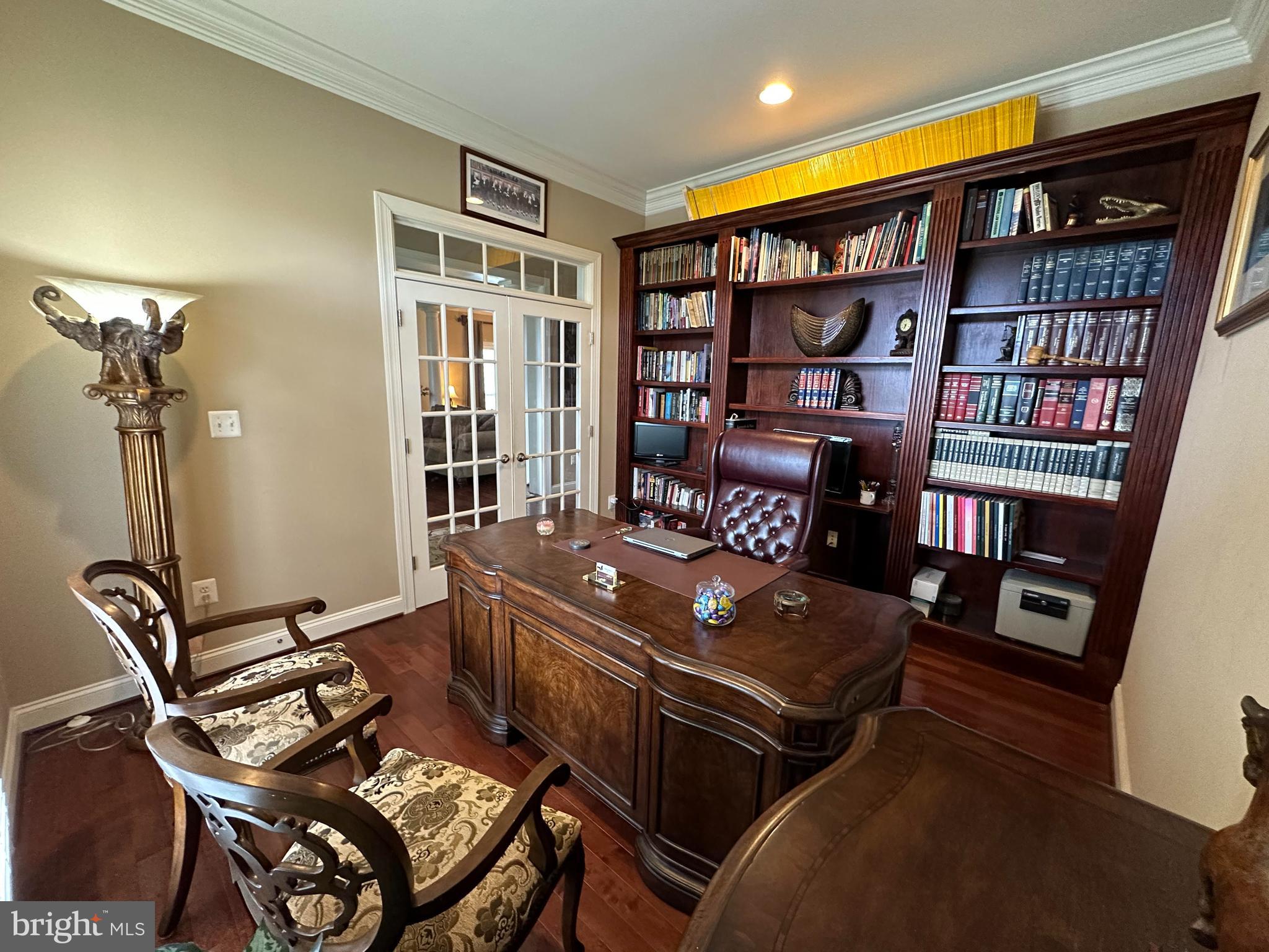 6319 Still Spring Place Alexandria, VA 22315 - Photo 38 of 94 Office - w/ Architecturally design bookcases