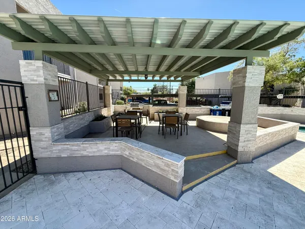 a view of outdoor seating