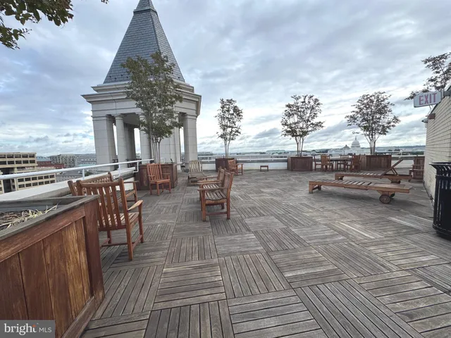 a view of outdoor space with seating