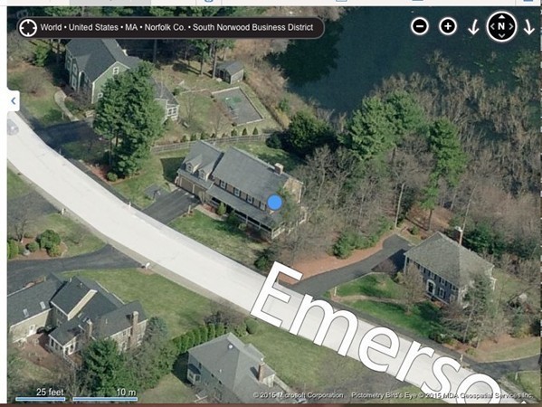 71 Emerson Road Walpole, MA 02032 - Photo 28 of 30 an aerial view of a house with a yard