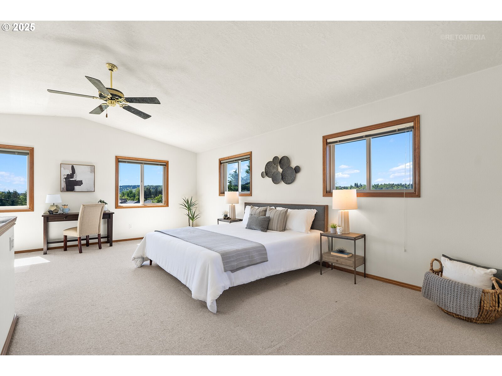 17233 Southeast McKinley Road Gresham, OR 97080 - Photo 21 of 48 a spacious bedroom with a bed couch and window